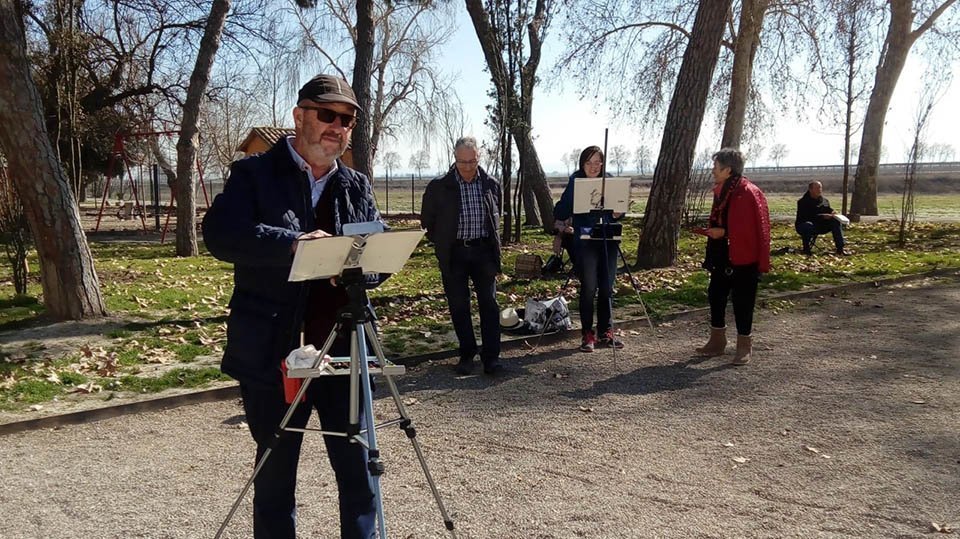 Els dibuixants urbans de Lleida 'Urban Sketchers' es reuneixen al Castell del Remei