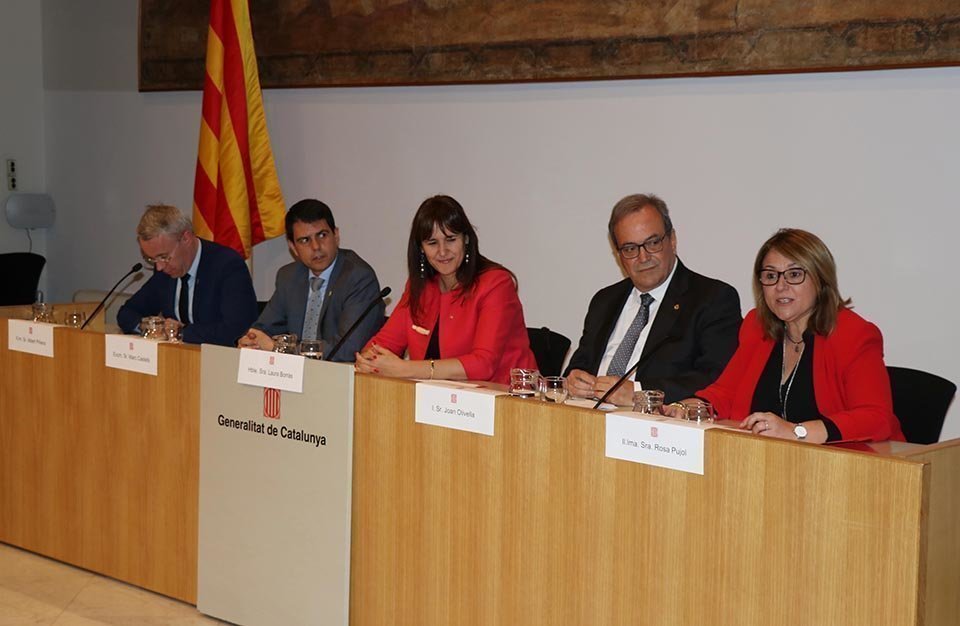 La vicepresidenta de la Diputació de Lleida Rosa Pujol