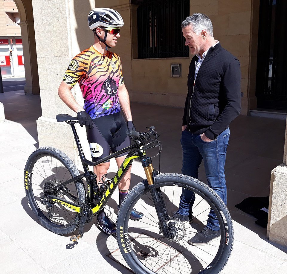 Marc Tugues i el regidor Bernat Diaz