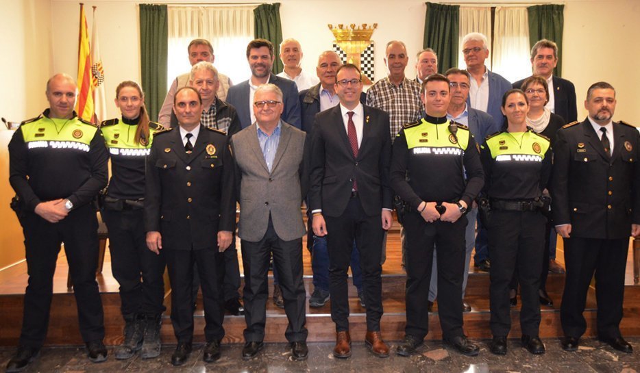 Homenatge als agents de la Policia Local jubilats