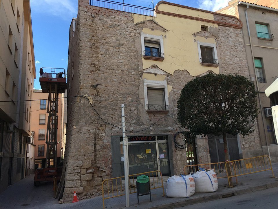 Una façana arranjada al Centre Històric de les Borges Blanques