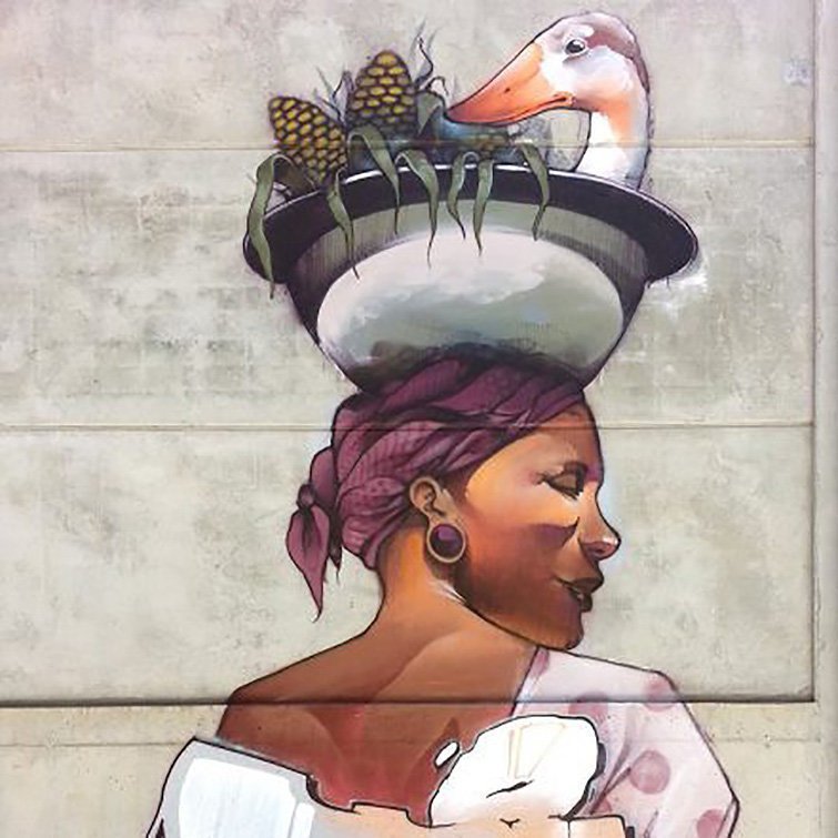 L'obra realitzada per l'artista Treze a Penelles l'any 2016