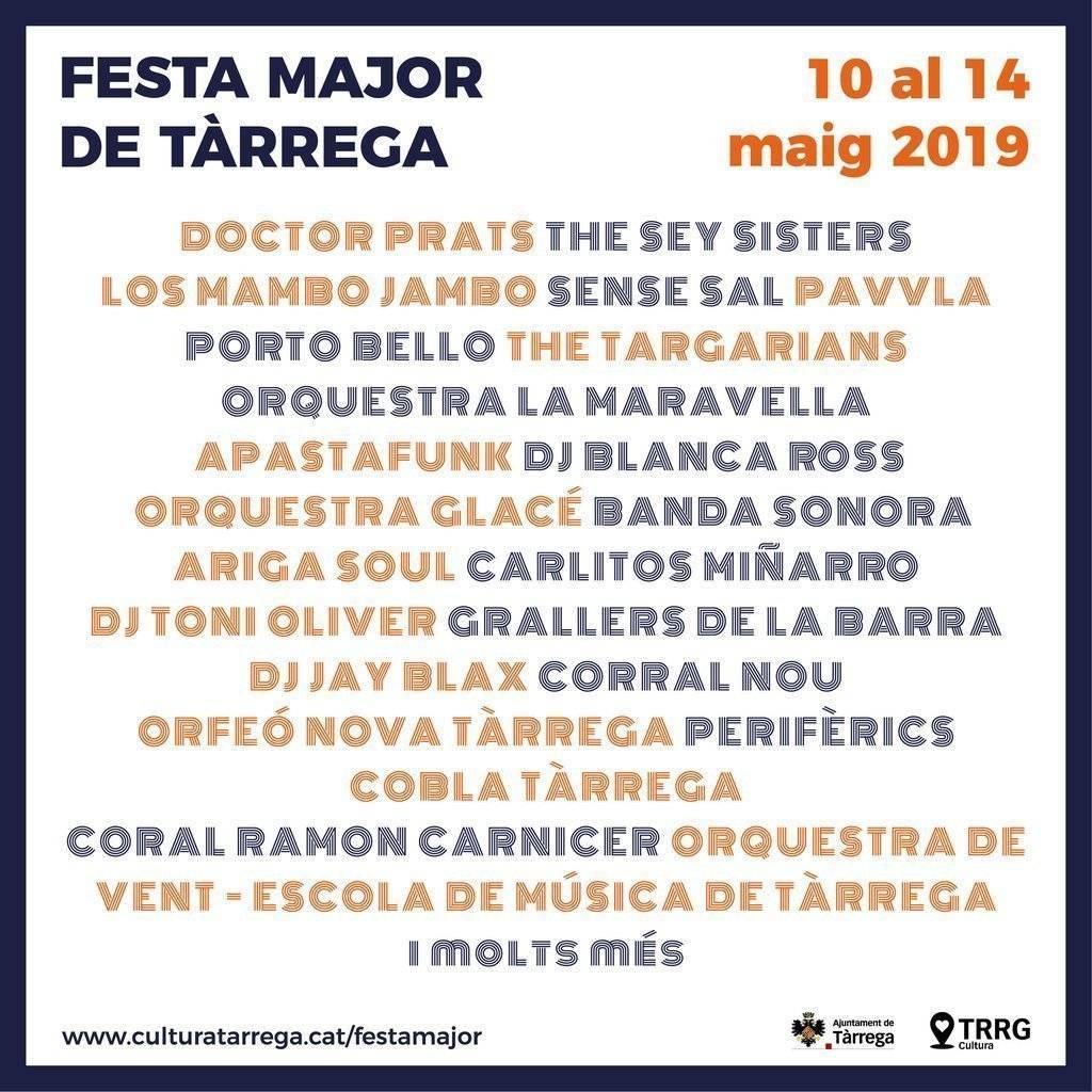 Cartell concerts Festa Major