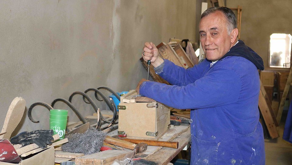 La fusteria que gestiona el  Centre Ocupacional del Grup Alba