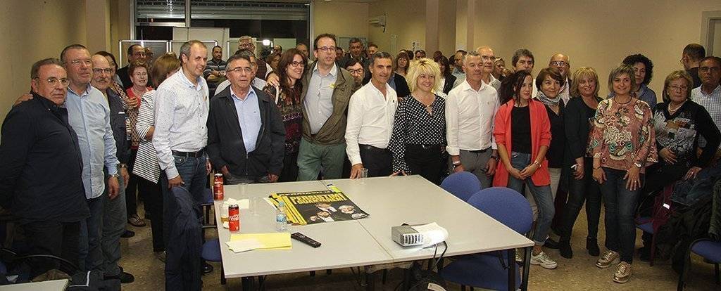 Marc Solsona i l'equip de Junts per Catalunya de Mollerussa