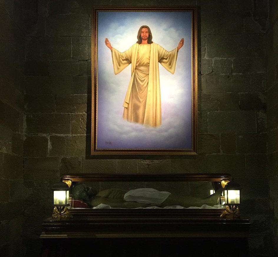 L'obra situada en la capella del Sant Sepulcre de l'església de Santa Maria de Linyola