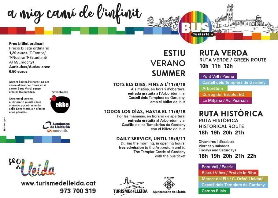 Cartell Bus Turístic de Lleida