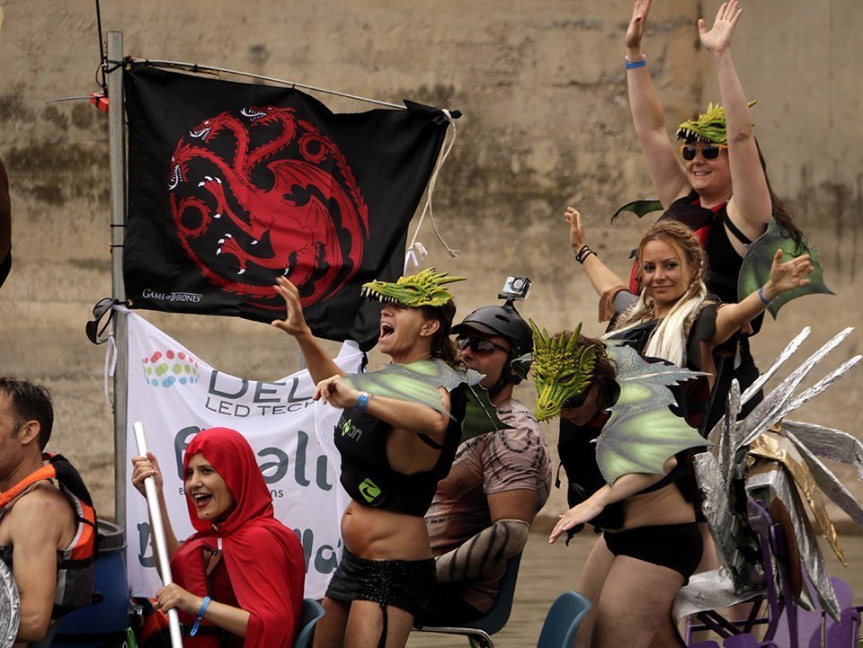 L'embarcació de Joc de Trons de la de la Transsegre a Balaguer