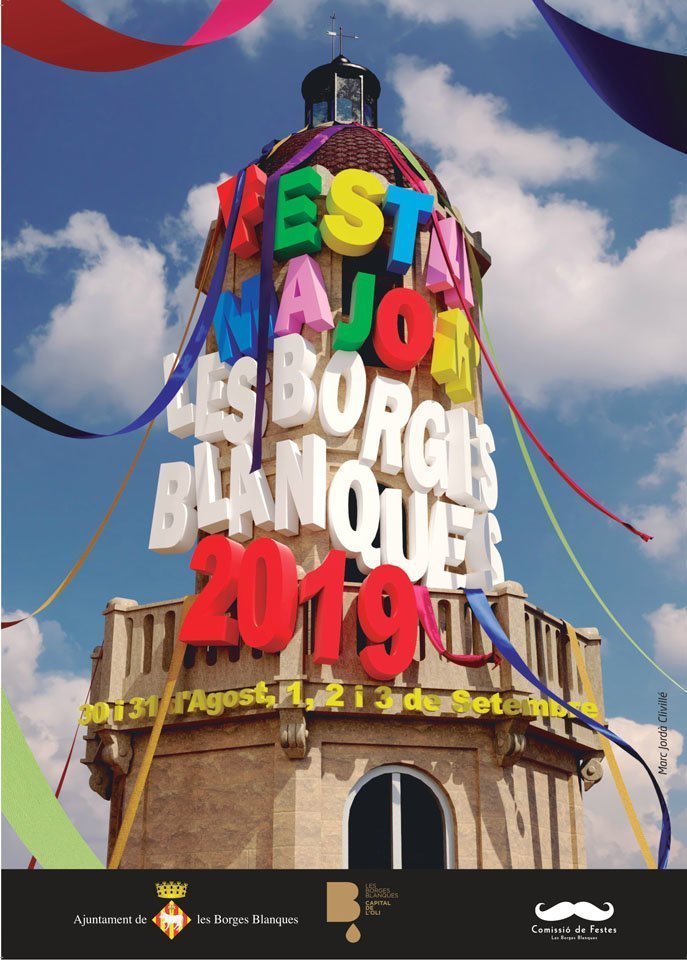 Cartell oficial de la Festa Major 2019 de les Borges Blanques