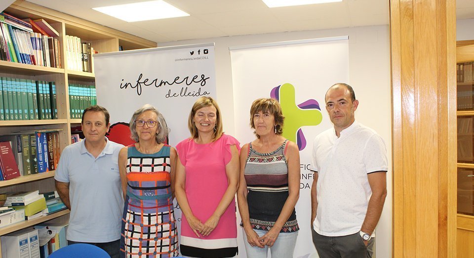 Roda de premsa del Col·legi Oficial d'Infermeres i Infermers de Lleida