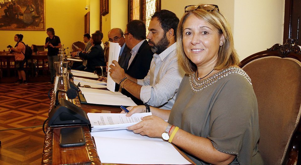 La portaveu de JxCat a la Diputació de Lleida, Rosa Pujol