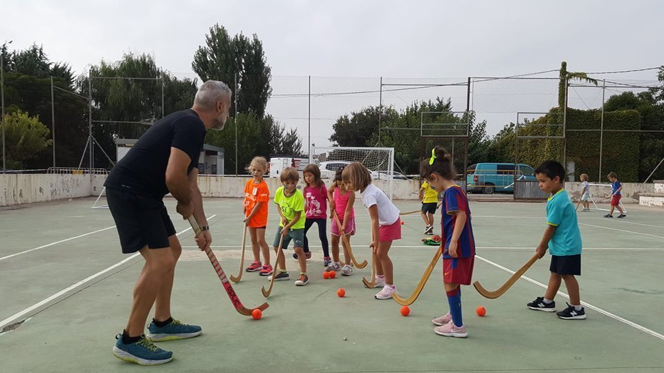 Zona d'Hoquei, en la Jornada Esportiva de Vilanova de Bellpuig