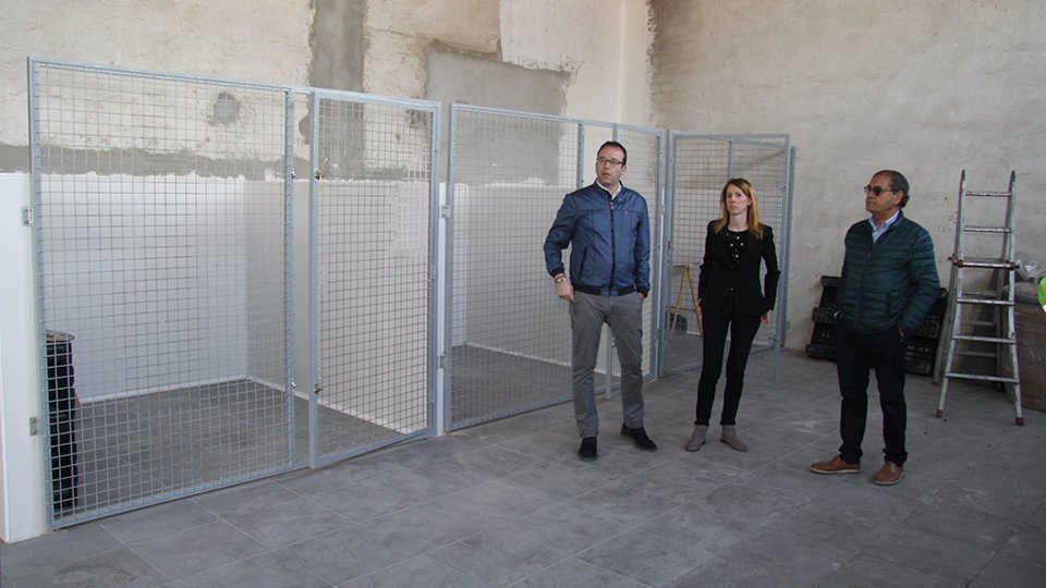 Marc Solsona en una visita al refugi d'animals