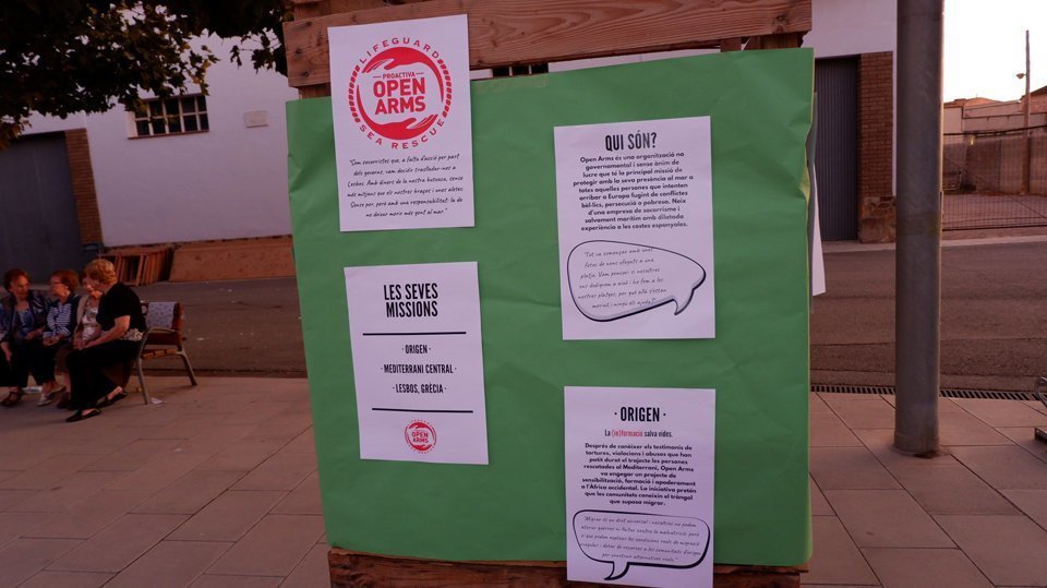 Poal Solidari dedicat a l'ONG Open Arms