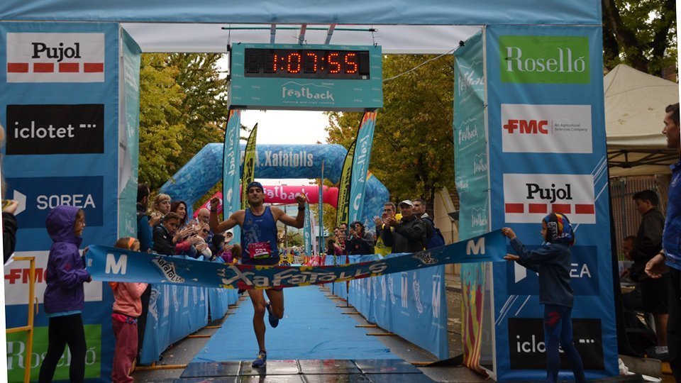 Arribada Ricard Pastó en la Mitja Marató de Mollerussa