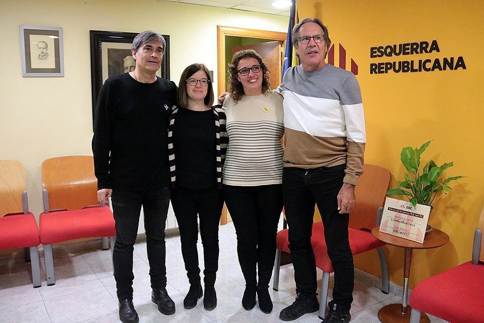 Els diputats al Congrés Xavier Eritja i Inés Granollers i els senadors Sara Bailac i Miquel Caminal