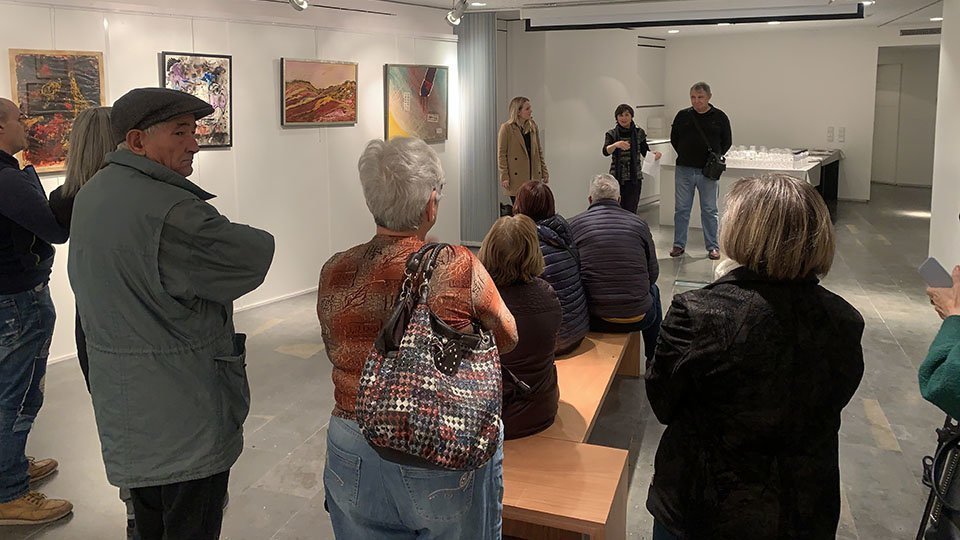 Inauguració mostra homenatge a Lluís Alavés i Giné, Espai Macià Inauguració mostra homenatge a Lluís Alavés i Giné, Espai Macià