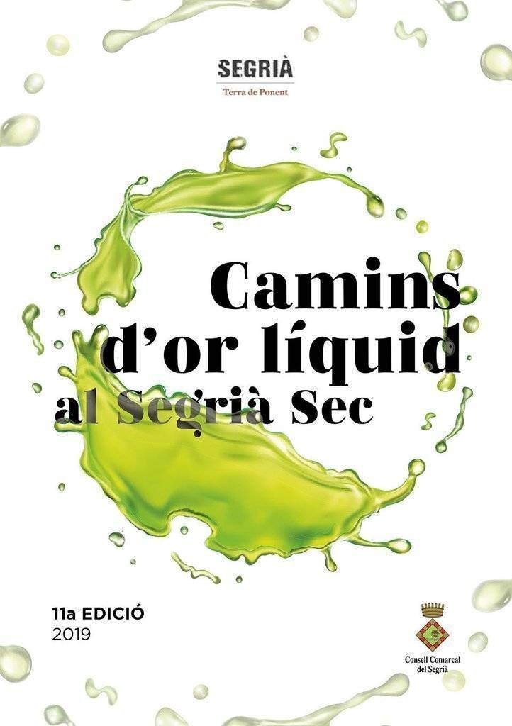 Imatge cartell Camins or líquid Segrià sec 2019