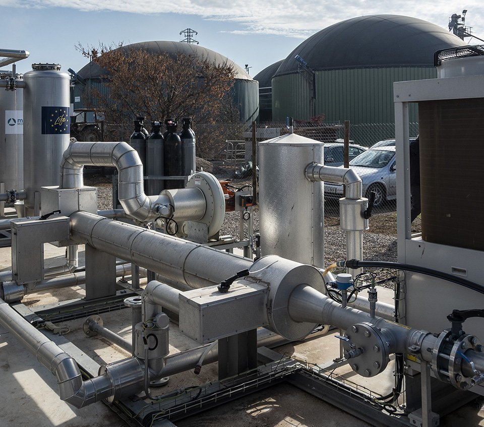 Els digestors de biogàs a la planta de Vila-sana