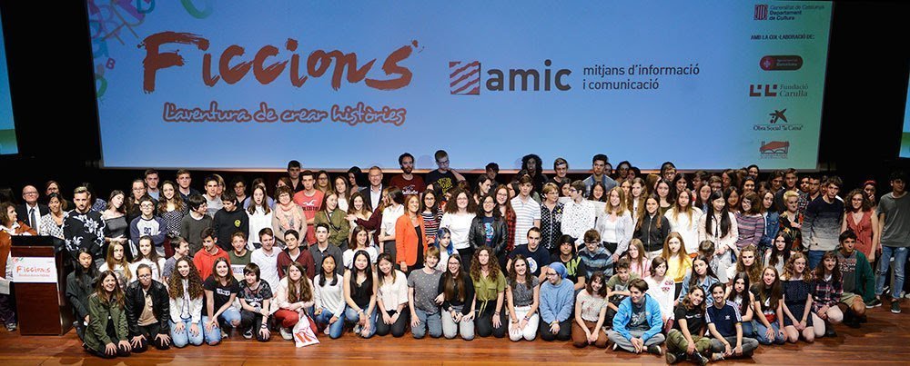 Els finalistes en el certamen de 2019 de Ficcions - AMIC