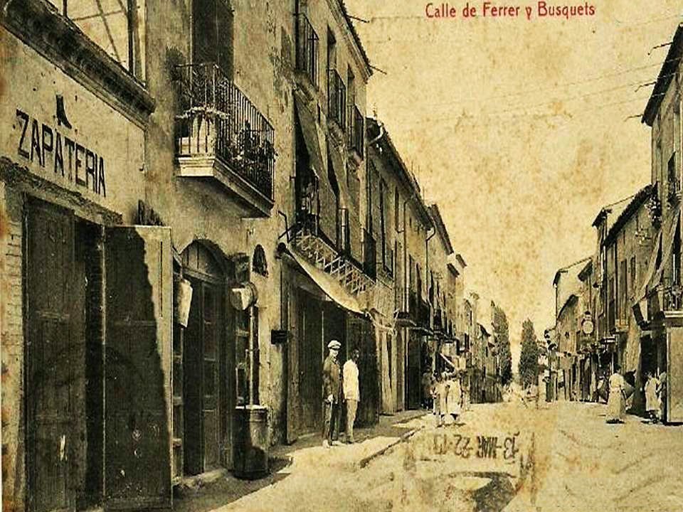 Mollerussa Carrer Ferrer i Busquets en els anys 20