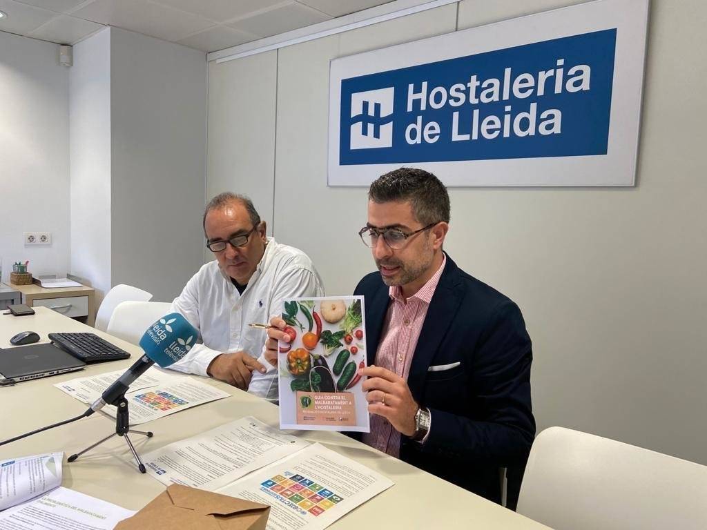 Josep Castellarnau i Ricard Vizcarra en la presentació de la campanya - Hostaleria de Lleida