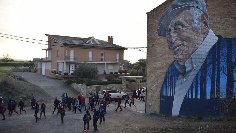 Participants en la sisena Marxa de la Boira de Penelles