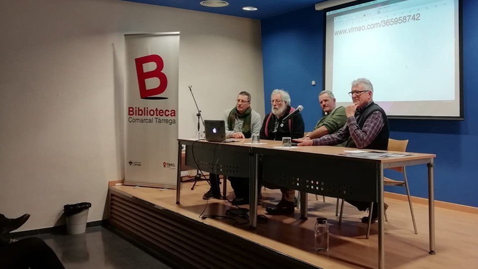 Acte inaugural de l'exposició al Casal Cívic de Tàrrega