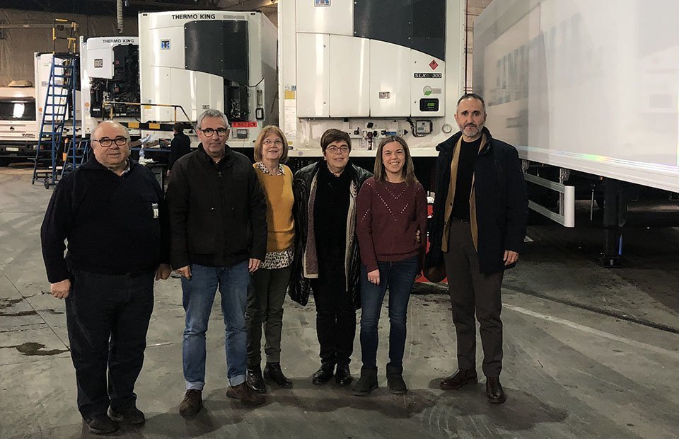 Visita Rafel Panadés a l'empresa Jaume Solé de Miralcamp