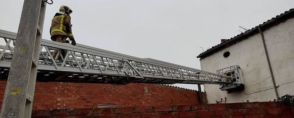 Imatge de l'habitatge ensorrat al Palau d'Anglesola