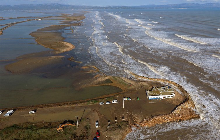 Afectació del temporal Glória al litoral català