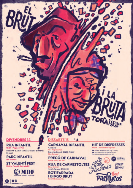 Cartell Festa El Brut i la Bruta