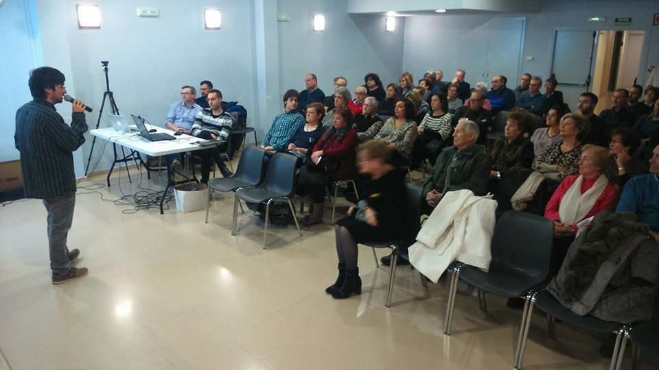 Primera xerrada  de Francesc Balcells, alcalde del Palau d'Anglesola