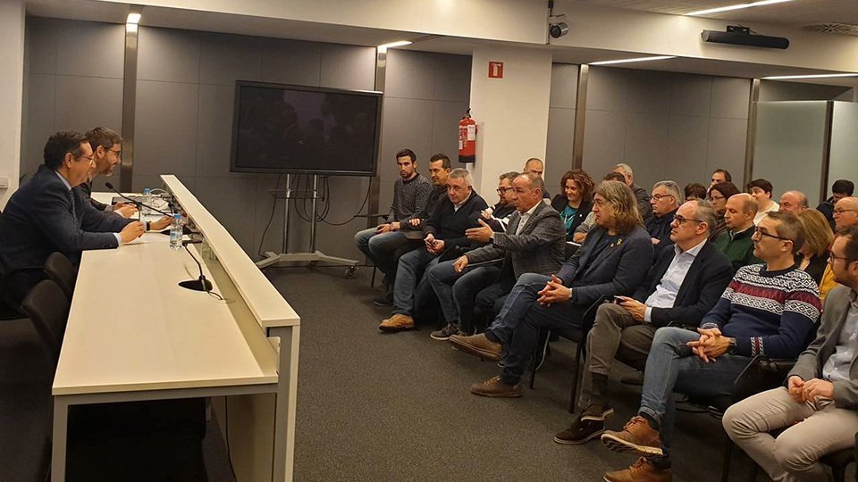 Reunió dels municipis de la fruita dolça, amb el delegar Ramon Farré