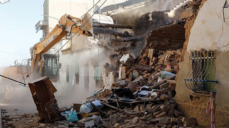 La casa que s'ha esfondrat al barri del Secà de Sant Pere de Lleida