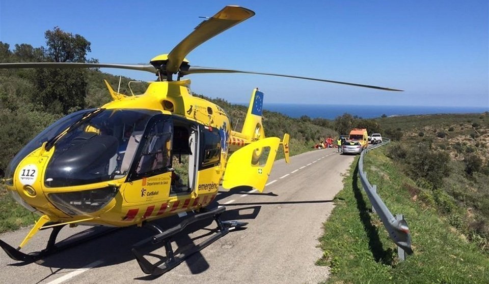 Imatge del Servei Català de Trànsit de l'accident mortal a Vilanova de l'Aguda