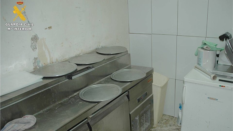 L'espai on elaboraven les pizzes clandestines a Zuara