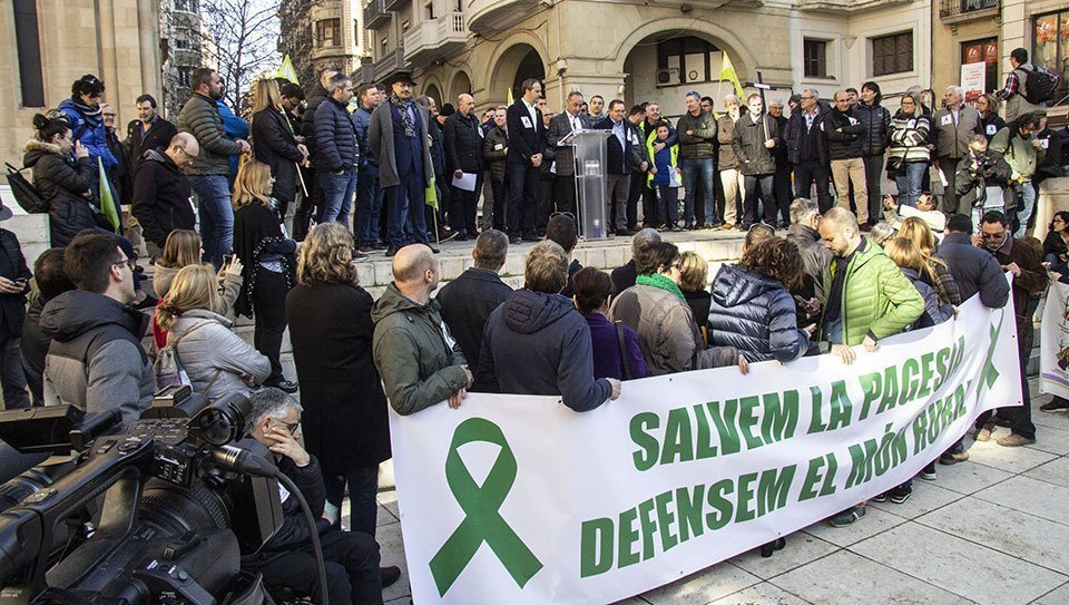 Mobilització Salvem la Pagesia a Lleida