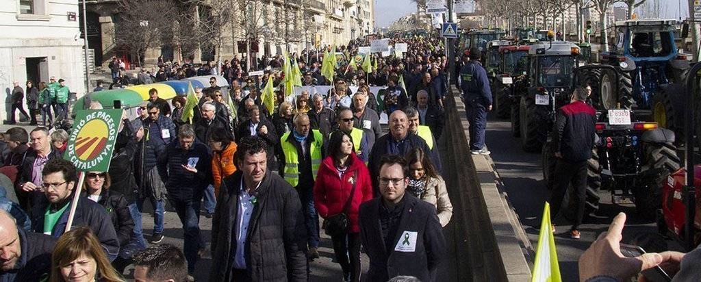 Mobilització Salvem la Pagesia a Lleida