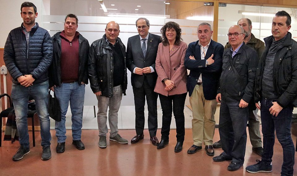La reunió de Quim Torra i Teresa Jordà amb alcaldes i el sector de la fruita dolça