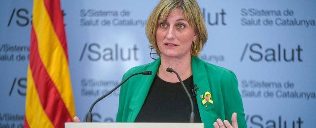 La consellera de Salut, Alba Vergés, durant la roda de premsa de seguiment de la crisi del coronavirus, el 28 de març del 2020 (horitzontal).