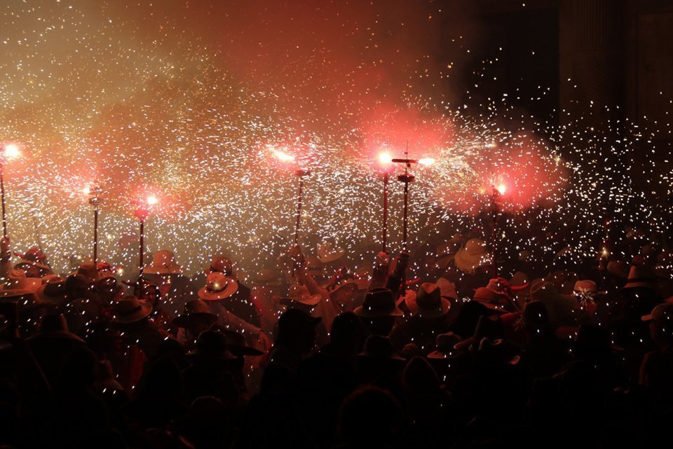 Pla mig de l'Encesa de la Universitat a la 42ena edició de l'Aquelarre de Cervera, el 31 d'agost de 2019 (Horitzontal)
