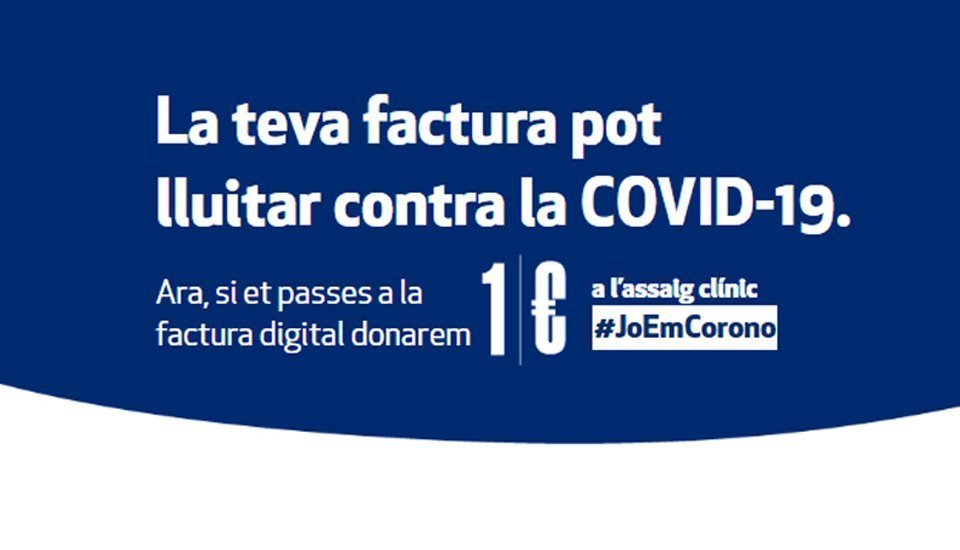 Per cada factura digital SOREA col·laborarà en la lluita contra el coronavirus Per cada factura digital SOREA col·laborarà en la lluita contra el coronavirus
