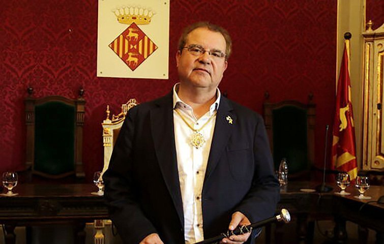 Ramon Auge en l'acte d'investidura