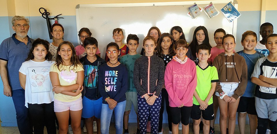 Alumnes de sisé de l'escola Ignasi Peraire