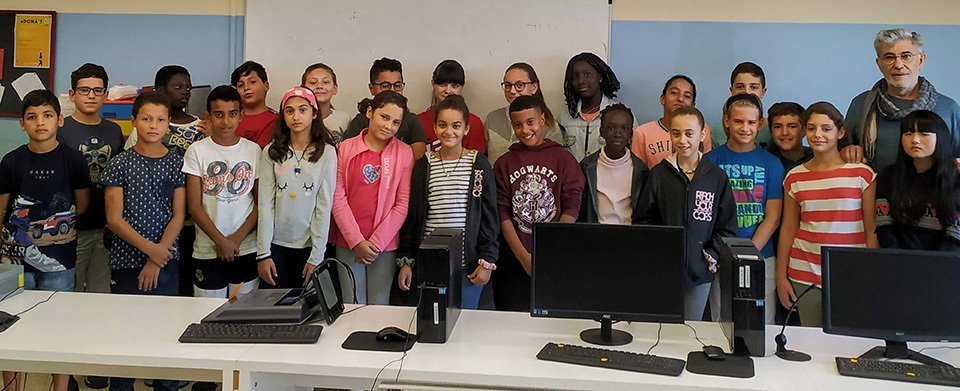 Alumnes de sisé de l'escola Ignasi Peraire