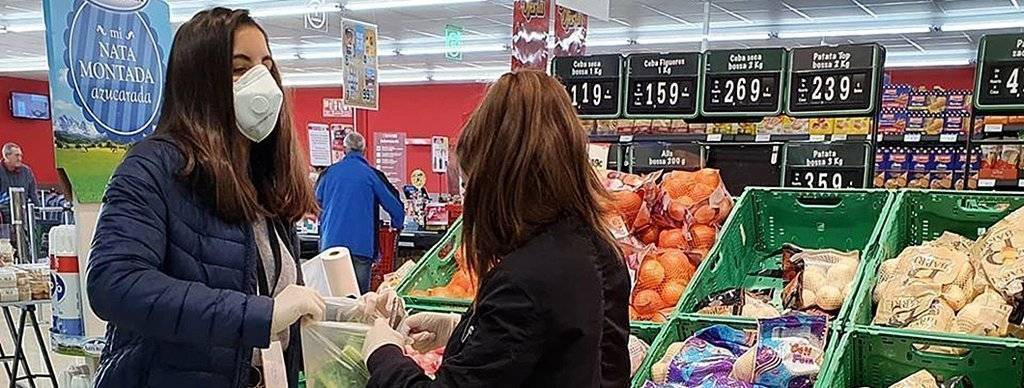 Estat l'alarma i voluntaris a Linyola