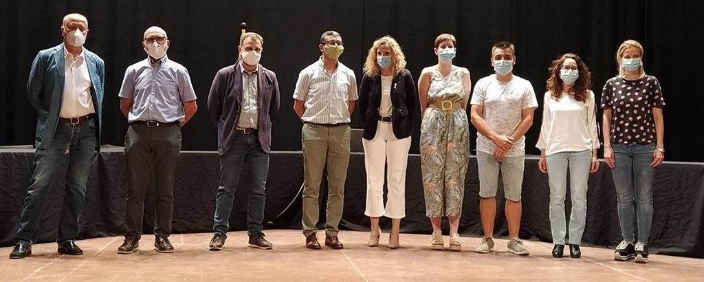 Membres de la corporació d'Agramunt que van participar en el Ple