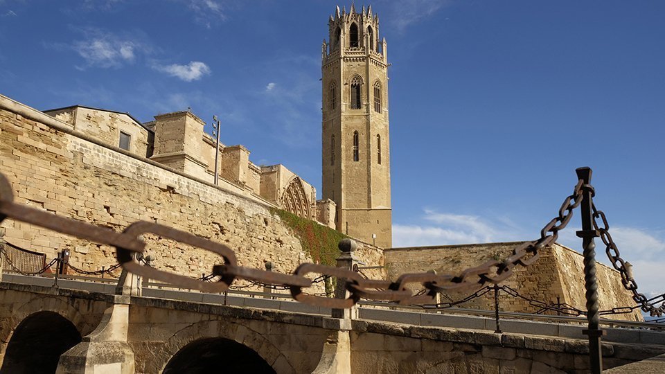 Imatge del turó de la Seu Vella de Lleida