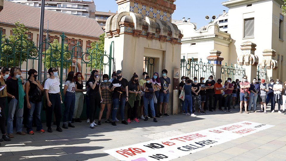 Concentrades contra els abusos sexuals a Lleida